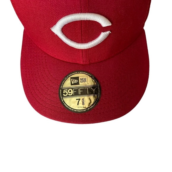 Cincinnati Reds ‘90 World Series 59Fifty New Era Cooperstown Hat Cap Sz 7 5/8 - Picture 2 of 6